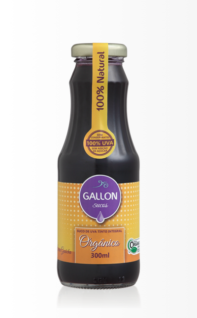 Suco de Uva Tinto Integral Orgânico Gallon